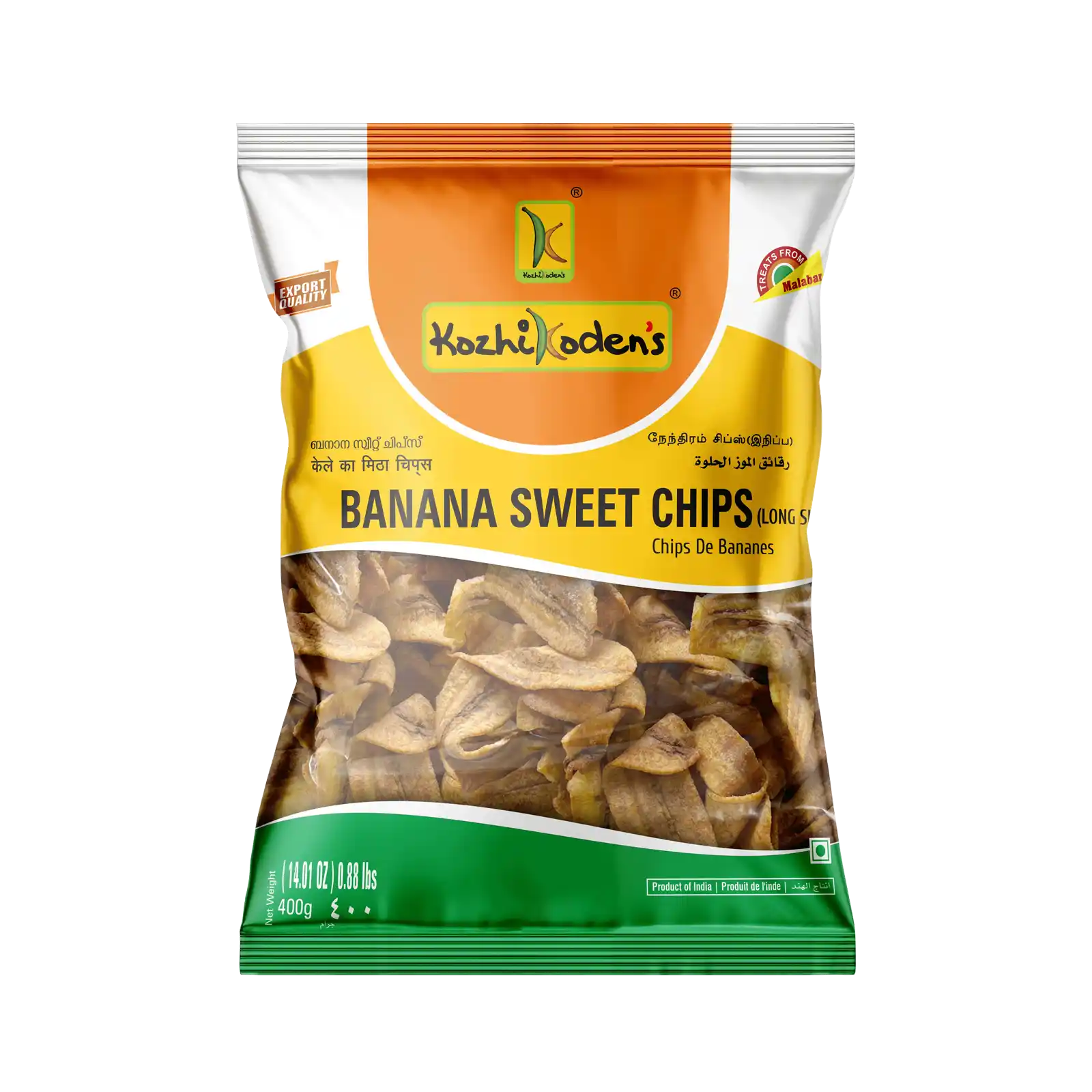 Banana sweet chips - long slice