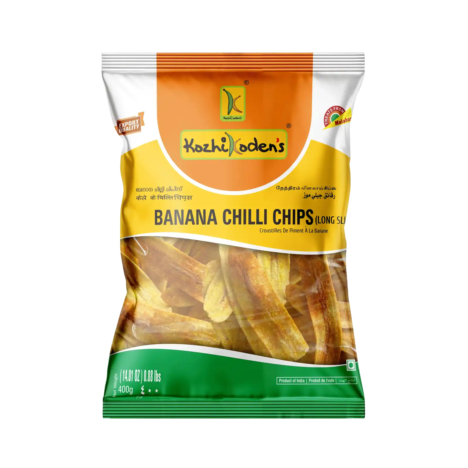 Banana chilli chips - long slice