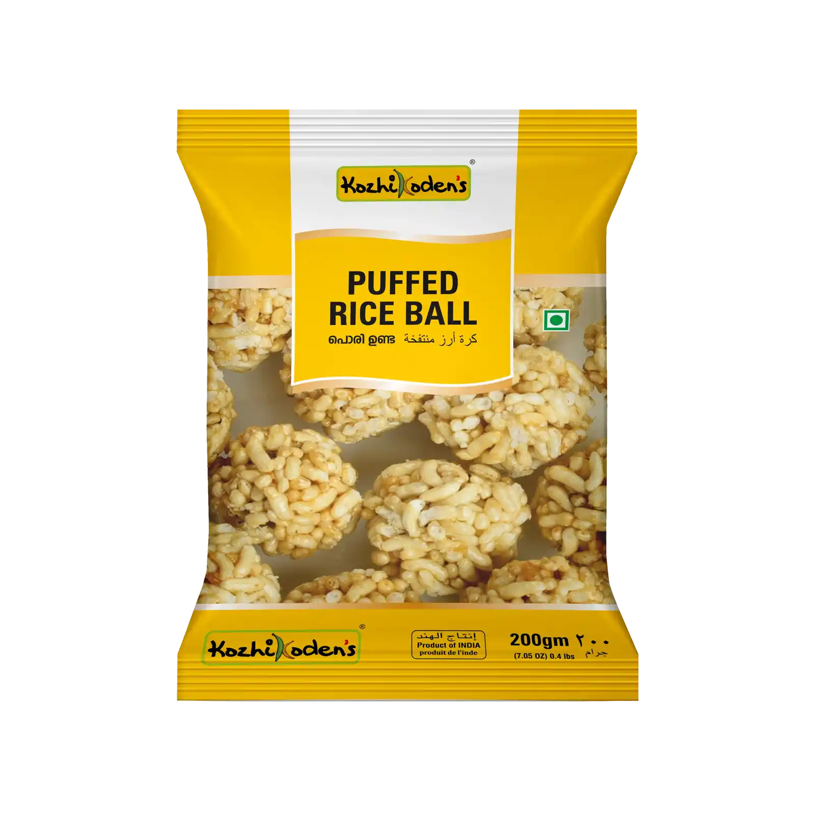 Puffed rice ball