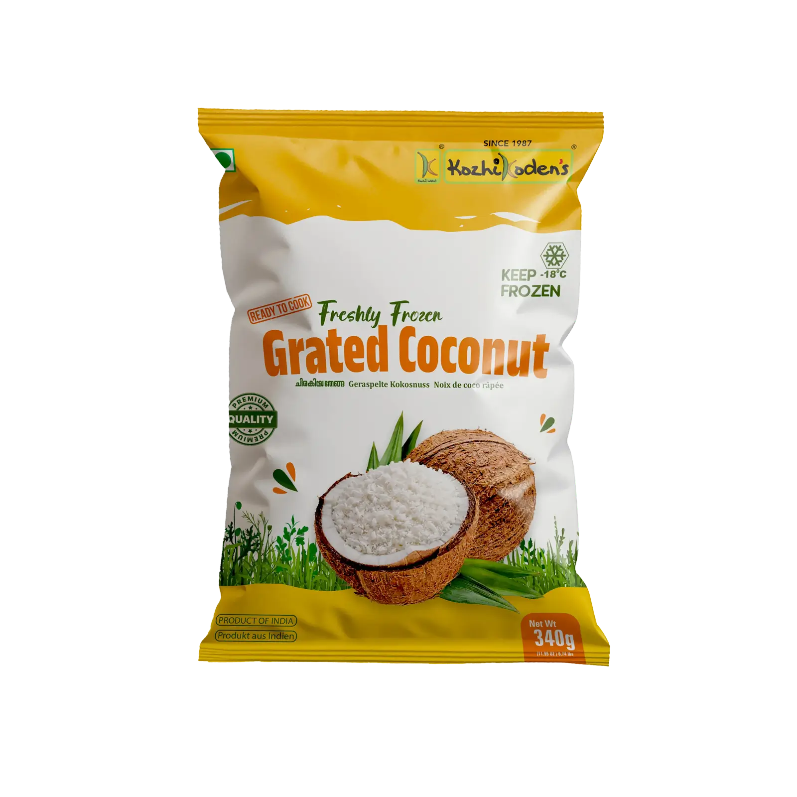 Grated coconut